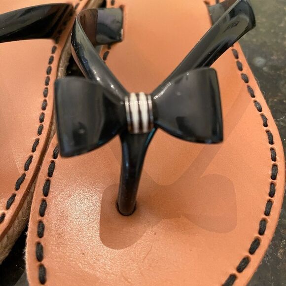 *Henri Bendel* Boho BOW La Playa Bow Flip Flop Sandals S/M - Picture 3 of 7